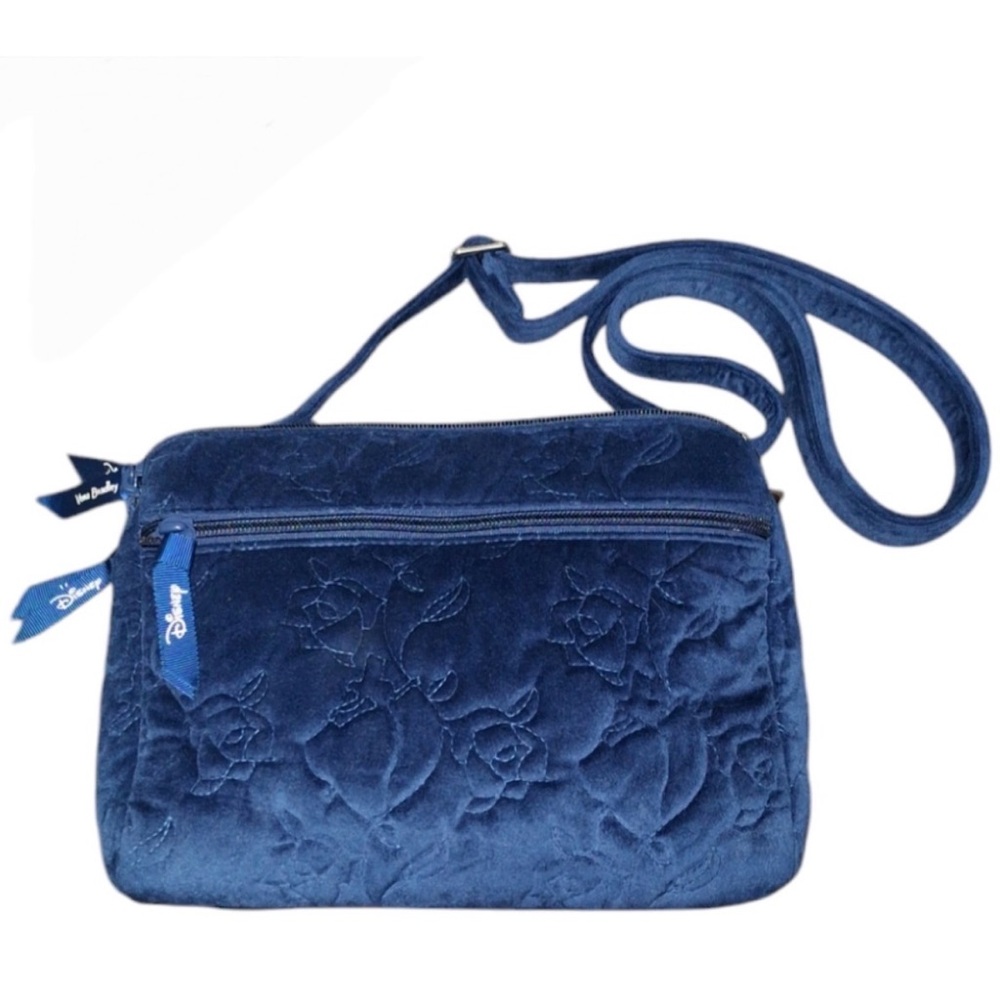 VERA BRADLEY+DISNEY BEAUTY&THE BEAST BONJOUR BELLE QUILTED CROSSBODY BAG,EUC!